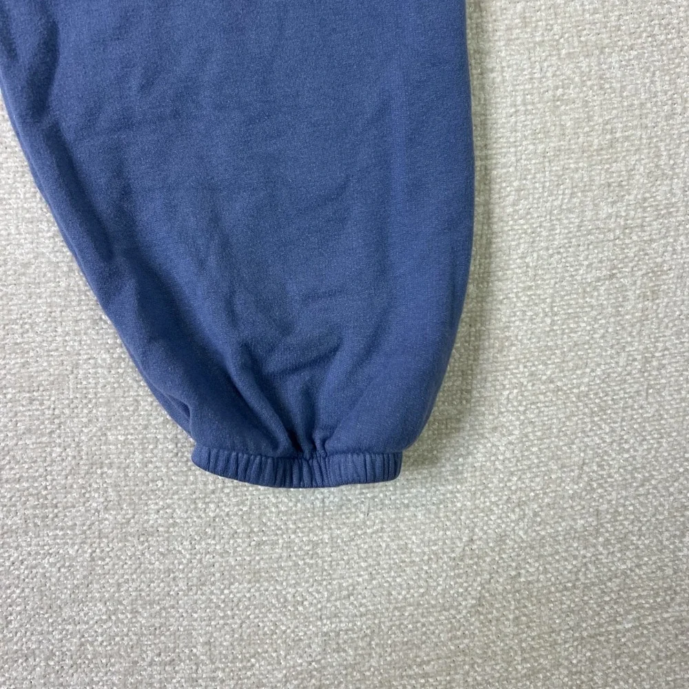 Aerie Fleece Lightweight Joggers Blue Lounge Cozy Sweatpants Women's S Short - Picture 3 of 6